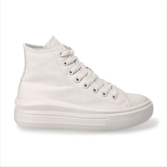 Converse Chuck Taylor All Star Move Edge Glow Platform Sneakers Pale Putty - Picture 4 of 12